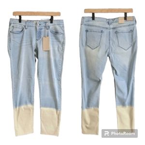🆕 Women's SIZE 29 Joyrich Dear John Light Wash With Bleach Wash Skinny Jeans